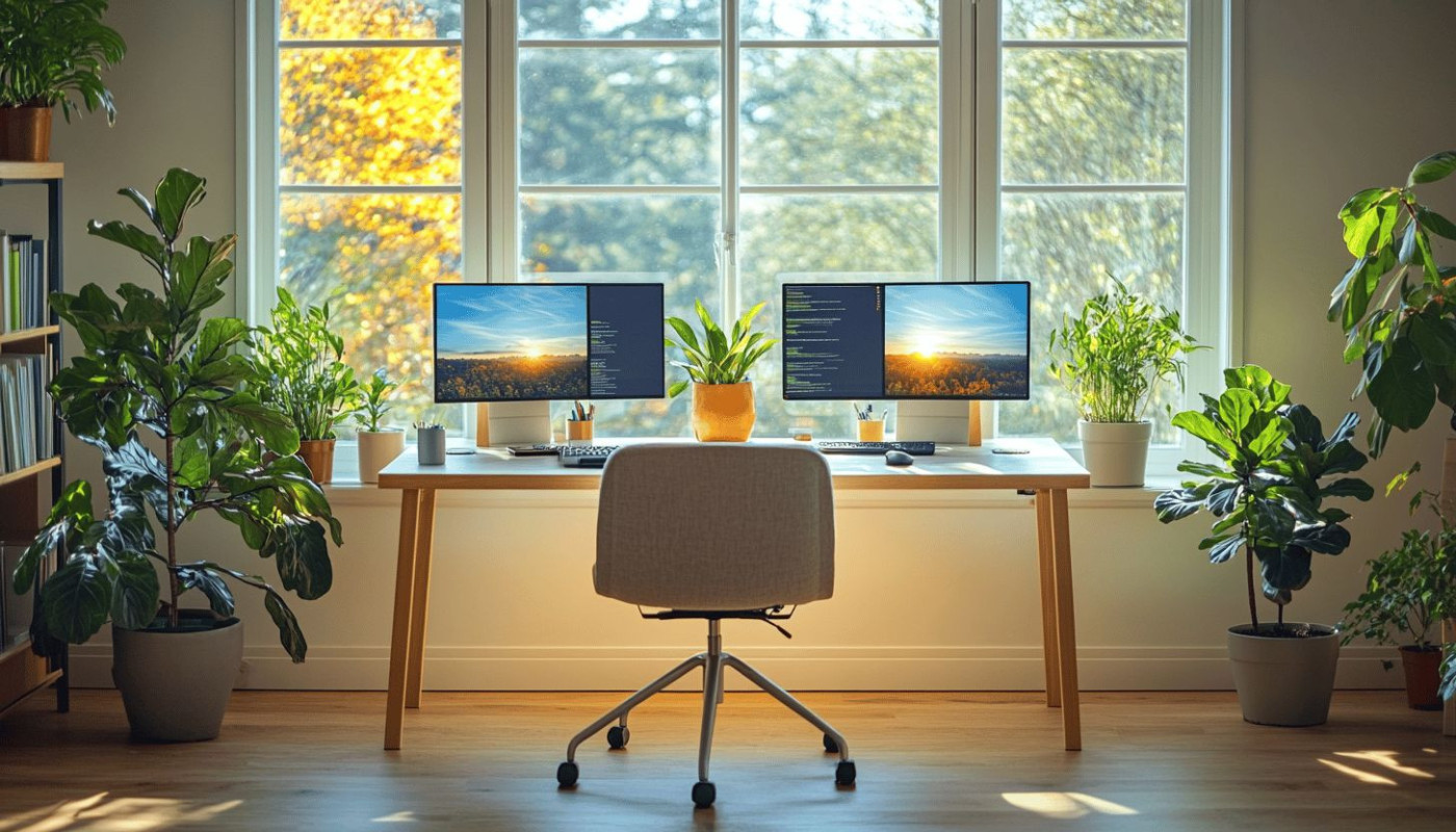 Comment optimiser l'espace de travail à domicile pour la productivité ?